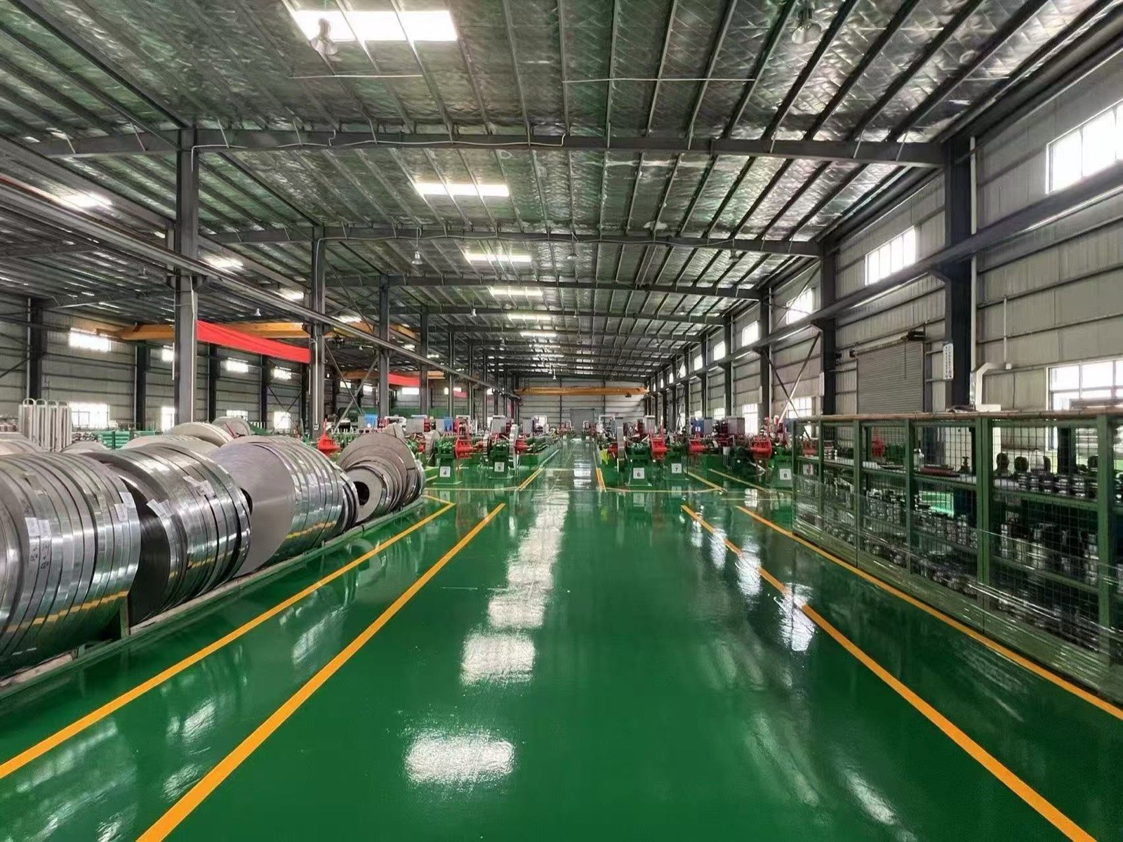 Modern stainless steel tube manufacturing facility